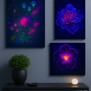 Fluorescent UV Art – Glow Botanical Luminescence