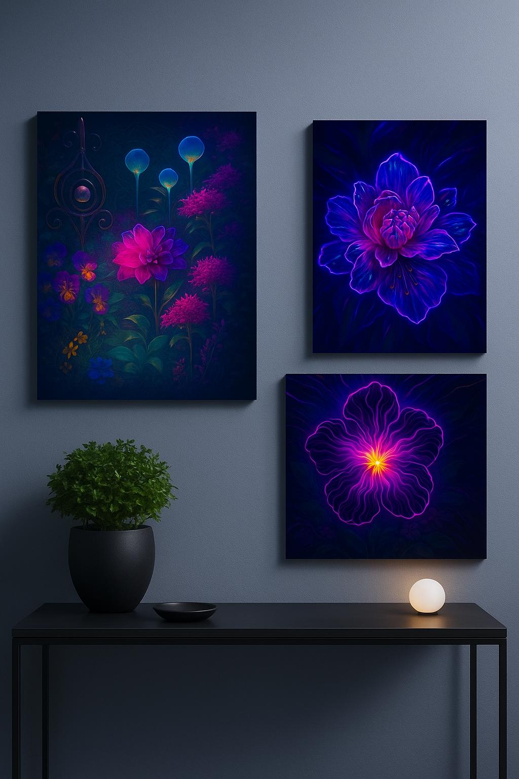 Fluorescent UV Art – Glow Botanical Luminescence